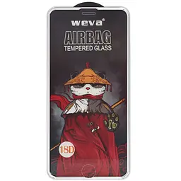 Захисне 2.5D скло Weva AirBag (тех.пак) для Apple iPhone 6/6s/7/8/SE(2020) (4.7) Білий
