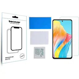 Захисне скло BeCover для Oppo A98 5G 3D Crystal Clear Glass (709773) - мініатюра 2