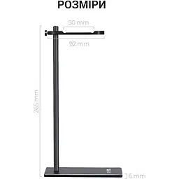 Підставка для навушників OfficePro LS350B Aluminium alloys Black (LS350B) - мініатюра 7