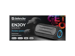 Портативна колонка Defender Enjoy S1000 Black (65688) - мініатюра 7