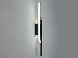 Бра настінне LED Diasha 1624/600BK, 30W, 1650 лм, чорний метал, сучасний стиль, IP20 - мініатюра 2