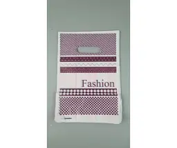 Пакети з вирубаною ручкою (20*30)"Fashion з кубиками рожевий (100 шт.)