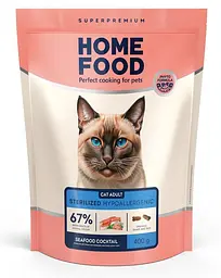 Гіпоалергенний корм для котів Home Food Морський коктейль 0,4кг