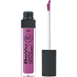 Блиск для губ BeYu Cashmere матовий відтінок 190 Pink Seduction 6.5 мл - мініатюра 2