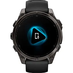 Смарт-годинник Garmin Fenix 8 AMOLED Sapphire 47mm Carbon Gray DLC Titanium with Black/Pebble Gray Silicone Band (010-02904-20) [115046] - мініатюра 7