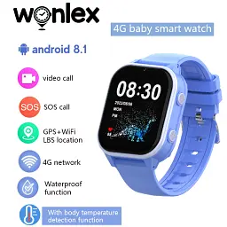 Дитячий смарт-годинник Wonlex KT19 PRO Max годинник-телефон з відеодзвінком GPS WI-FI і SIM-картою Blue (19132) - мініатюра 6