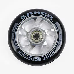 Колесо для трюкового самокату WH-6309/100 Best Scooter СІРИЙ, 100 мм PU, підшипник ABEC-9