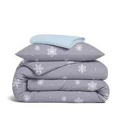 Дитяча постільна білизна фланель в ліжечко SNOWFLAKES FROST CS5 COSAS (4822052477151)