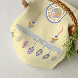 Рушник «Великодній кошик» жовтий 40х70 - мініатюра 5
