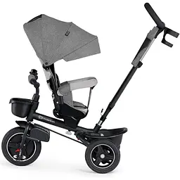 Трехколесный велосипед Kinderkraft Spinstep Platinum Grey сірий (KRSPST00GRY0000) - мініатюра 4