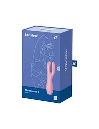 Кліторальний вібратор Satisfyer Threesome 3 Pink з трьома пальчиками - мініатюра 4