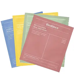 Набір масок для обличча Biodance Real Deep Mask 4 шт.