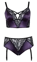 Еротичний комплект BH Set purple/black XL Cottelli 42-22141134051 101762 - мініатюра 6