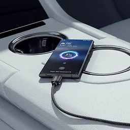 Кабель Essager Breeze USB Type-C - USB Type-C (M/M), 100W, 2 м Black (EXCTT1-WLA01-P) - миниатюра 4