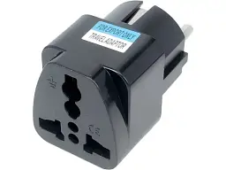 Перехідник мережевий Dynamode US/UK/AU на EU Black
