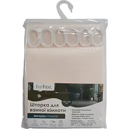 Шторка для ванної кімнати Eco Fabric Піка 180*180 см айворі (EF-1801-IV)