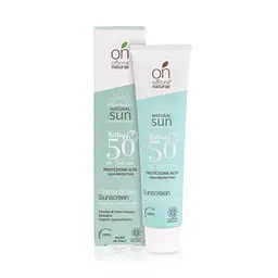 Дитячий сонцезахисний крем-флюїд SPF 50 в алюмінієвій тубі 75 мл Officina naturae