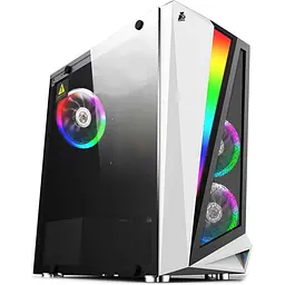Корпус 1stPlayer R5-3R1-WH Color LED White (R5-3R1-WH) Без БП Б/в