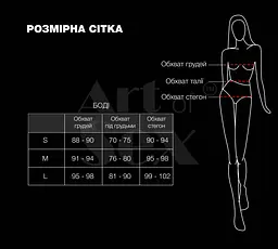 Лаковане боді Art of Sex - Jazz, колір червоний, розмір S - мініатюра 4