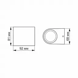 LED Світильник архітектурний AR031 IP54 VIDEX 3W 2700K - мініатюра 4
