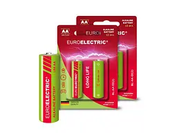 Батарейка лужна EUROELECTRIC LR6/AA 2шт 1,5V blister - мініатюра 4