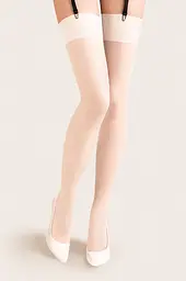 Панчохи під пояс Pończochy Calze Cher Białe M/L Gabriella 50-22634103 101804