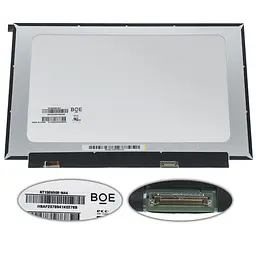 Матриця 15.6 NT156WHM-N44 1366х768, 30pineDP, LED, SLIM без планок та вушок, матова, роз'єм праворуч знизу, ширина 350мм narrow border для ноутбука