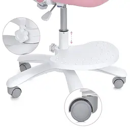 Дитяче крісло Bambi M 6057-8 з підлокітником і підніжкою рожеве (RLT48544) - мініатюра 6