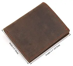 Чоловічий шкіряний гаманець Vintage 10,5х9 см acs0015353 - мініатюра 3
