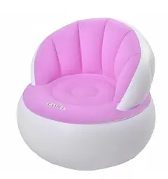 Надувне садове крісло Sofa AND LY-10 для відпочинку 85 х 85 х 74 см. високоякісна бавовна + міцна ПВХ з вологостійким покриттям Рожевий  - мініатюра 4