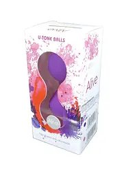 Вагінальні кульки Alive U-Tone, 19.9 см, фіолетовий - мініатюра 2