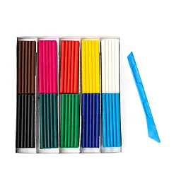 Пластилін 10 кольорів, 160 грам, стек, Захоплення, 99IDEAS - мініатюра 5