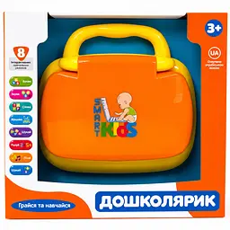Дитячий розвиваючий ноутбук Дошколярик українською мовою літери, цифри, звуки, слова, пісні та вірші 3+ - мініатюра 6