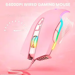 Миша Onikuma CW905 Pink [91318] - мініатюра 3