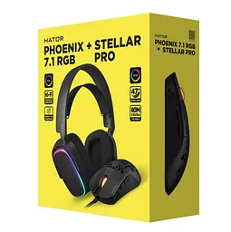 Ігрові навушники Hator HTA-842B Phoenix 7.1 RGB + миша Hator HTM-540B Stellar PRO Black - мініатюра 8