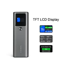 Повербанк 30000mAh Videx VPB-316 162W PD140W + Display (VPB-316-G) - мініатюра 7
