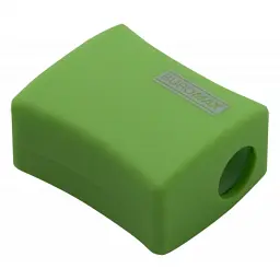 Точилка Buromax ALFA, RUBBER TOUCH з контейнером 2 отвори (BM.4778-1) - мініатюра 4