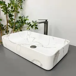 Умивальник VBI Triest marble накладний VBI-012711, Мармур