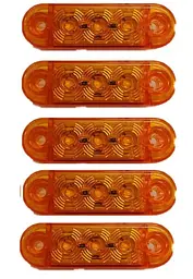 Габарит LED прямокутний 65х20 мм / 12/24V / 3 діоди / Помаранчевий 1 шт. (MRT 52 К 170)