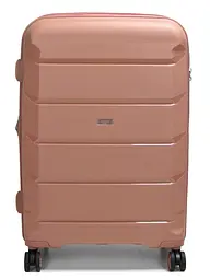 Валіза середня M поліпропілен Airtex 646 80л 67,5×47×26см Рожеве золото - мініатюра 3