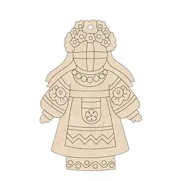 Набор фигурок для раскрашивания и украшения "Кукла-мотанка" Motanka-Doll8, 8 штук - миниатюра 4