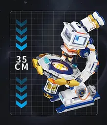 Конструктор мікроскоп WeKKi 506518 MicroNova Plan з підсвічуванням , 1088 деталей - мініатюра 4