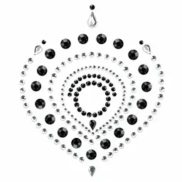 Прикраси для грудей та бікіні Bijoux Indiscrets Flamboyant зі стразами (чорний) - мініатюра 3
