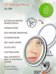 Дзеркало для ванної LED Adler AD 2168 - мініатюра 7