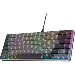 Клавіатура GamePro Red Swich Low Profile RGB USB Dark Gray дротова (MK141R) - мініатюра 3