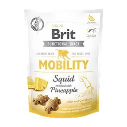 Функціональні ласощі для собак Brit Care Mobility кальмар з ананасом 150 г (111417/539932)