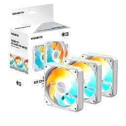 Вентилятор Gigabyte EZ Chain Fan 120 Ice 3-Pack White (GP-GBT EZFAN1203 ICE) - мініатюра 6