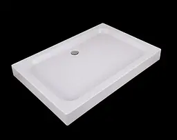 Душовий піддон із сифоном Mixxus Hard ST01-100x80x13 діаметр зливу 52 мм MI6918 Білий Універсальна - мініатюра 4