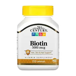 Біотин, Biotin 5000 мкг - 110 капсул