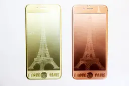 Декоративне скло для iPhone 5 5s SE з малюнками гравіювання метал - мініатюра 2